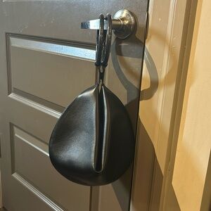 Lafayette 148 leather large Fortune Bag Black